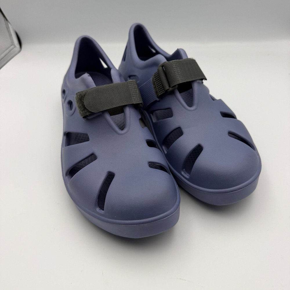 OOFOS OOcandoo Recovery Sandals Navy Blue Men 9 Women 11 EU 42 Adjustable Strap